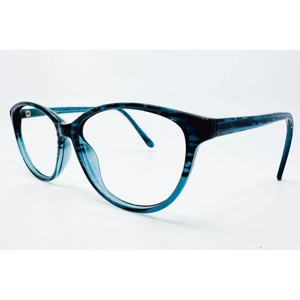 London Fog Eyeglasses Womens Green Cat Eye LF007 C1 53-14-140